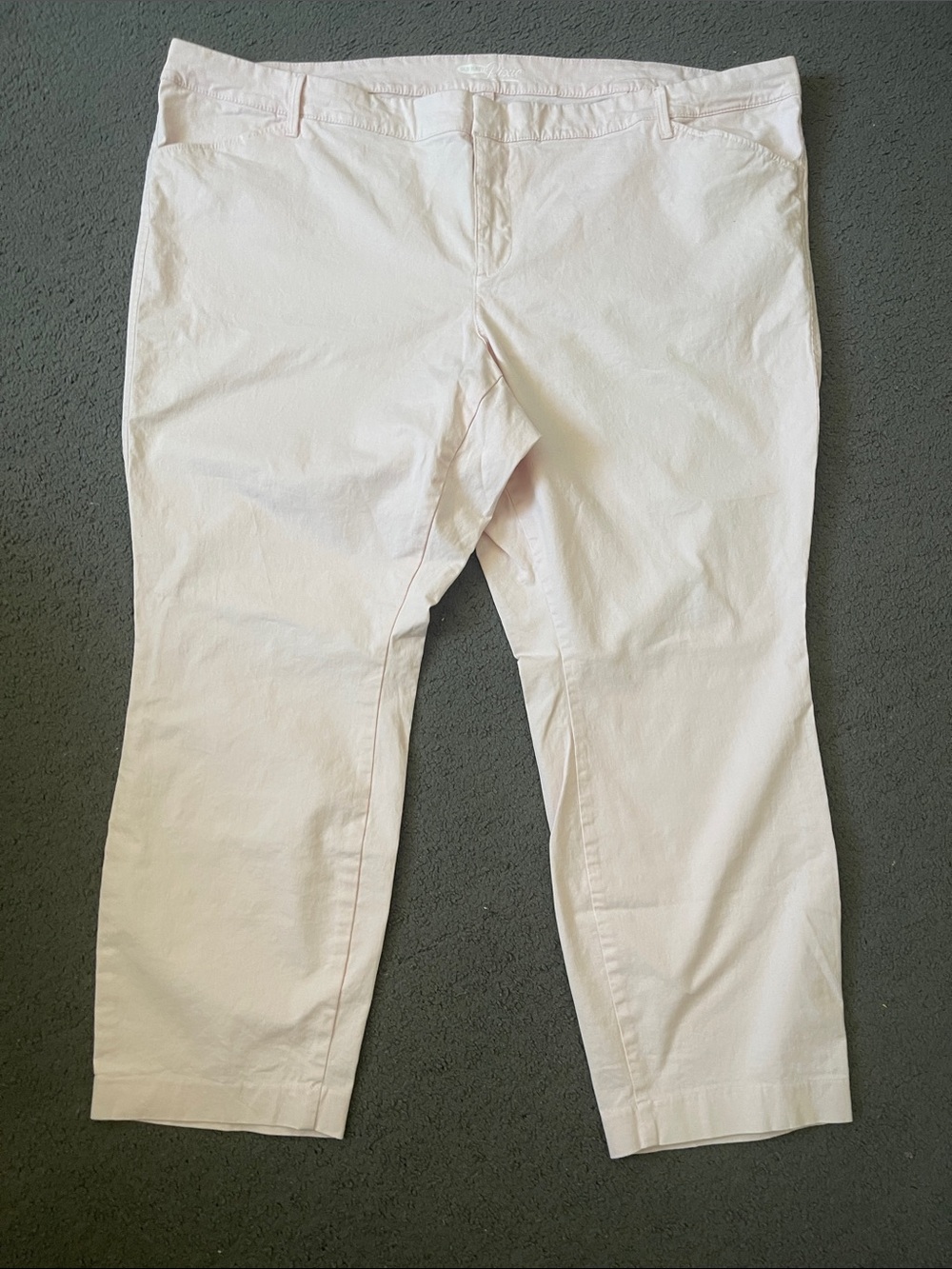 Old Navy Pixie Women's Cropped Ankle cotton Pants in Light Pink Sz 26